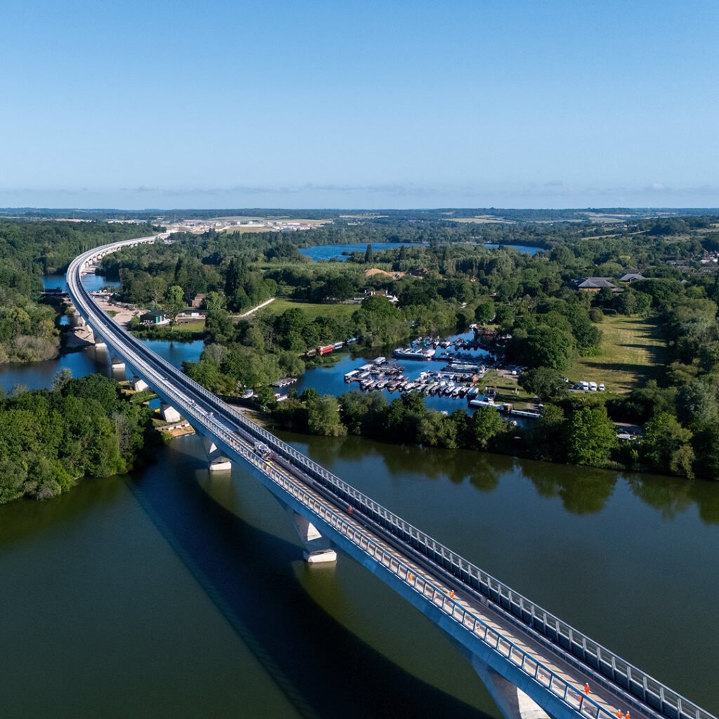 HS2 viaduct long-run LED lighting